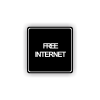 Cedule free internet | Piktogram (čtverec)