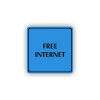 Cedule free internet | Piktogram (čtverec)