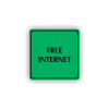 Cedule free internet | Piktogram (čtverec)