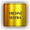 Cedule vrchní sestra – plast (piktogram)