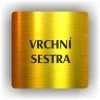 Cedule vrchní sestra – plast (piktogram)