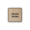 Cedule vrchní sestra | Piktogram (čtverec)