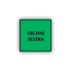 Cedule vrchní sestra | Piktogram (čtverec)