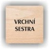 Cedule vrchní sestra – plast (piktogram)