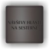 Piktogram - NÁVŠTĚVY HLASTE NA SESTERNĚ