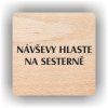 Cedule návštěvy hlaste na sesterně – plast (piktogram)