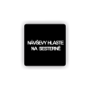 Cedule návštěvy hlaste na sesterně | Piktogram (čtverec)