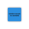 Cedule návštěvy hlaste na sesterně | Piktogram (čtverec)