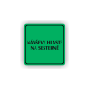 Cedule návštěvy hlaste na sesterně | Piktogram (čtverec)