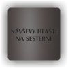 Piktogram - NÁVŠTĚVY HLASTE NA SESTERNĚ