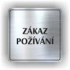 Cedule zákaz požívání – plast (piktogram)