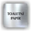 Cedule toaletní papír – plast (piktogram)