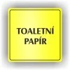 Cedule toaletní papír – plast (piktogram)