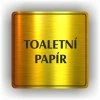Cedule toaletní papír – plast (piktogram)