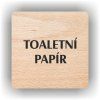 Cedule toaletní papír – plast (piktogram)