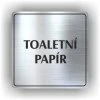 Cedule toaletní papír – plast (piktogram)