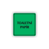 Cedule toaletní papír | Piktogram (čtverec)