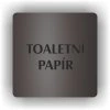 Cedule toaletní papír – plast (piktogram)