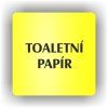 Cedule toaletní papír – plast (piktogram)