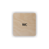 Cedule wc | Piktogram (čtverec)