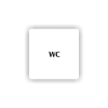 Cedule wc | Piktogram (čtverec)