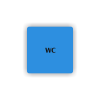Cedule wc | Piktogram (čtverec)