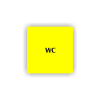 Cedule wc | Piktogram (čtverec)