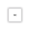 Cedule wc | Piktogram (čtverec)