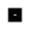 Cedule wc | Piktogram (čtverec)