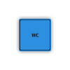 Cedule wc | Piktogram (čtverec)