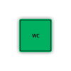 Cedule wc | Piktogram (čtverec)