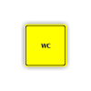 Cedule wc | Piktogram (čtverec)