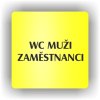 Piktogram - WC MUŽI ZAMĚSTNANCI