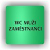 Piktogram - WC MUŽI ZAMĚSTNANCI