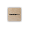 Cedule ticho prosím | Piktogram (čtverec)