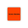 Cedule ticho prosím | Piktogram (čtverec)