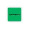 Cedule ticho prosím | Piktogram (čtverec)