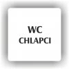 Cedule wc chlapci – plast (piktogram)