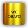 Cedule wc chlapci – plast (piktogram)