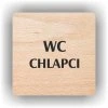 Cedule wc chlapci – plast (piktogram)