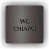 Cedule wc chlapci – plast (piktogram)