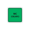 Cedule wc chlapci nápis | Piktogram (čtverec)