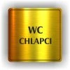 Cedule wc chlapci – plast (piktogram)