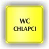 Cedule wc chlapci – plast (piktogram)