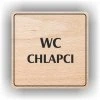 Cedule wc chlapci – plast (piktogram)