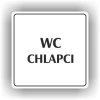 Cedule wc chlapci – plast (piktogram)