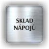 Cedule sklad nápojů – plast (piktogram)