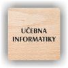 Cedule učebna informatiky – plast (piktogram)