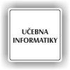 Cedule učebna informatiky – plast (piktogram)