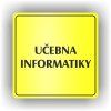 Cedule učebna informatiky – plast (piktogram)